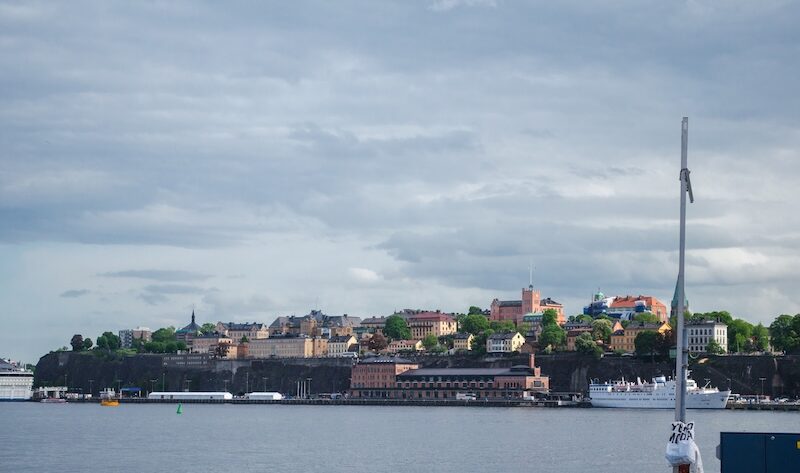 Bild på Stockholm från havet