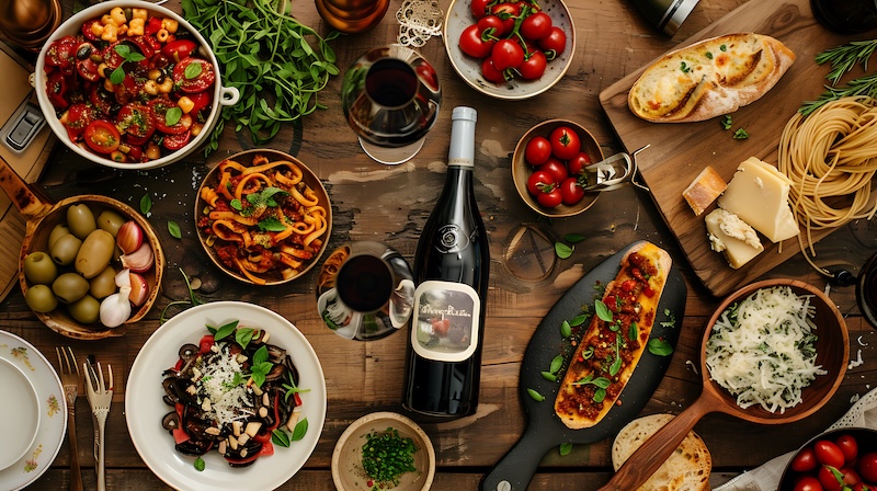 Italiens mat och vin